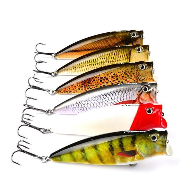 

drag hit the water splash floatling swimming popper bait fleeing or injured baitfish 9.5cm 16.3g big mouth realistic artificial fish