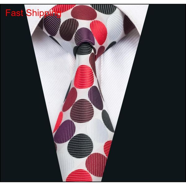 

classic silk men ties dot tie sets colorful mens neckties tie hanky cufflinks set jacquard woven meeting business qylbqo nana_shop, Black;blue