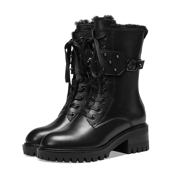 

russian winter 2021 + wool lining vintage snow boots 1 50jh, Black