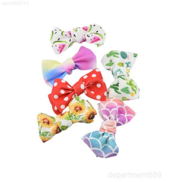 

a-children hairpin cartoon printing cloth wide bow clip hair ornament headpiece printed baby accessories owc2602