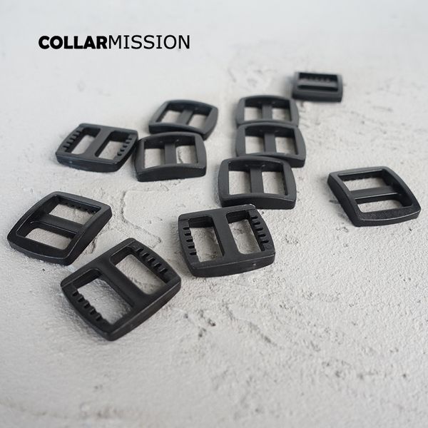 

retailing 20mm adjustable slide buckle strap for making handbag backpack luggage dog collar part plastic slider tri-glide rzk20h, Slivery;black