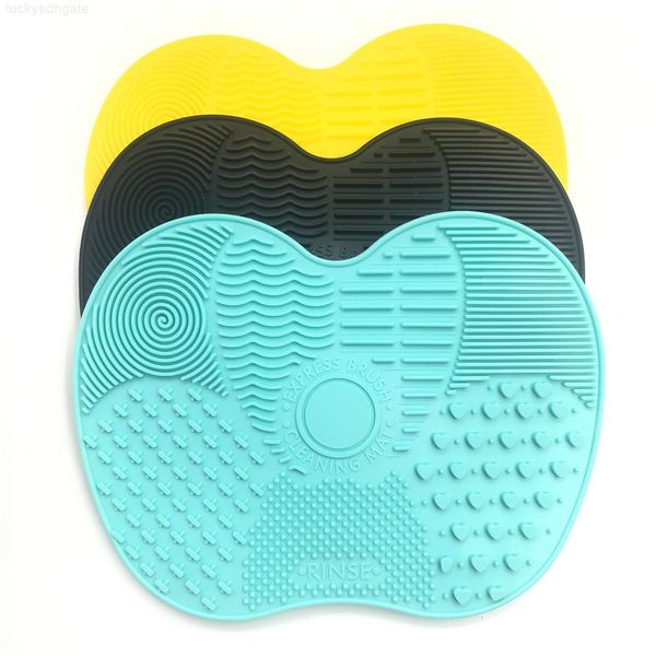 

washing silicone cosmetic make up gel cleaning mat foundation makeup brush cleaner pad scrubbe board