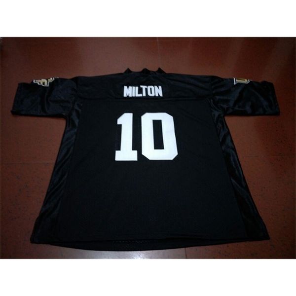 

vintage men#10 milton ucf knights college jersey size s-4xl or custom any name or number jersey, Black