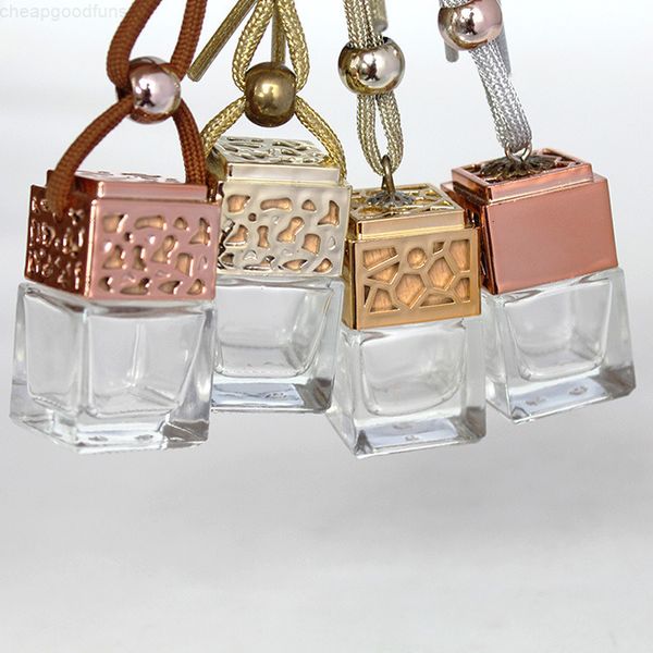 

freshener perfume cube ornament car hanging air fragrance empty glass bottle essential oils diffuser