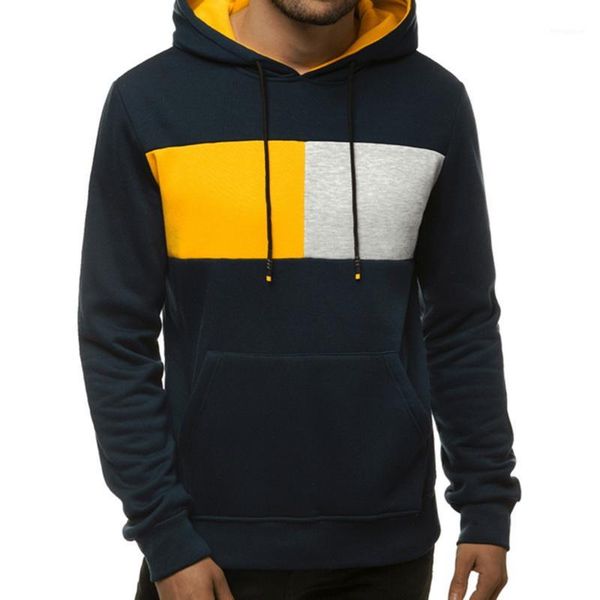 

2020 new autumn winter hoody jacket men's hoodies hip hop slim fit hooded sweatshirts male coats with pockets streewear1, Black