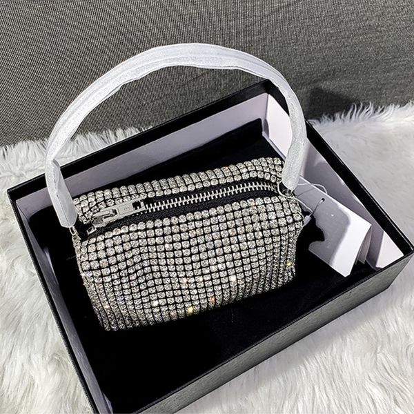 

queen rhinestone bag 2021 new women trend diamond bag small handbag mini designers bling shoulder bags europe and america