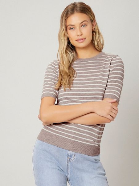 

motf eco recycled polyester regular fit knit t10v#, White