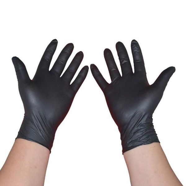 

dishwashing/kitchen/work/rubber/garden disposable gloves latex 180pcs gloves universal black for left and right hand