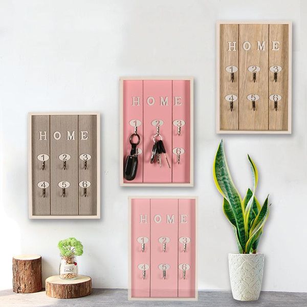 

hooks & rails creative key storage wall hanging home decoration porch rack