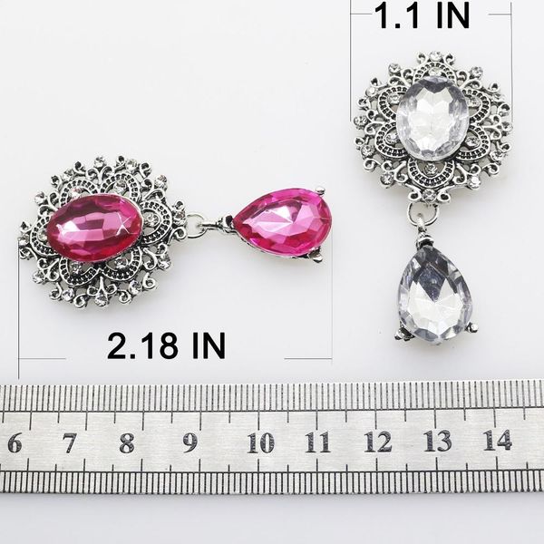 

zmasey 1 шт. новые кнопки blatback брошь 28 х 56 мм сплавного стекла кристалл diy ювелирные украшения украшения оптовые цены jllawu, Black