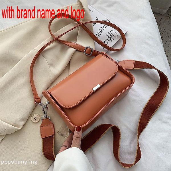 

bag all-match korean female pu style 2020 new fashion wide shoulder strap solid color crossbody/shoulder bag square sling 2rz0t qynf