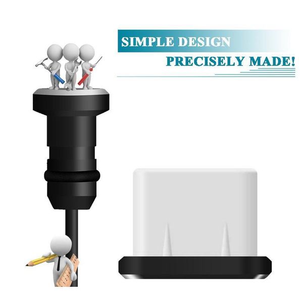 

10 sets aluminium type-c dust plug type c jack phone usb-c charger port for xiaomi mi a1 5x huawei p10 sqcrrs