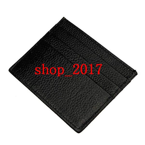

hh pu leather credit card holder wallet business men slim id card case fashion black small bank card holders coin pocket bag pouch with logo, Brown;gray