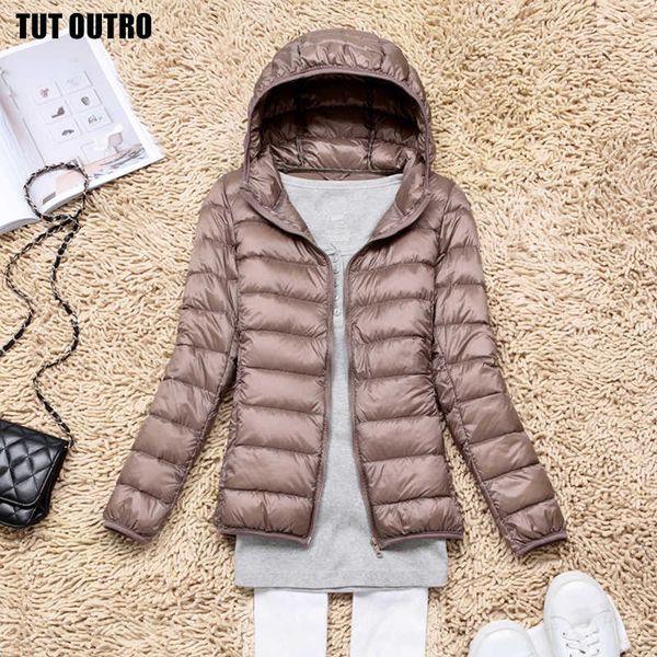 

women ultra light down jacket hooded winter duck down coats women warm lightweight parka soft women outdoor clothing outwear 541 sh190913, Black