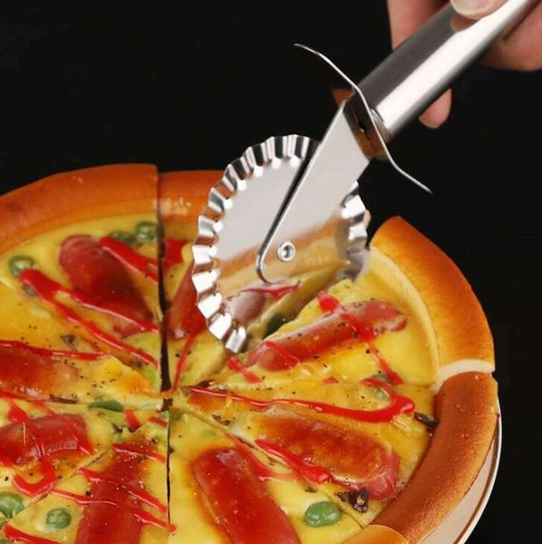 

410 из нержавеющей стали, одно колесо пицца двойное колесо пиццы нож для пиццы кружева роликовый нож