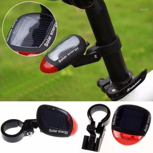 

solar powered led rear flashing tail light for bicycle cycling lamp safety warning lights motorcycle bike rear safety light1