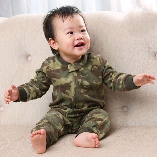 

clothing infant clothes fleece bebes boys outwear zipper baby girls overalls pajamas jumpsuit romper y200320, Blue