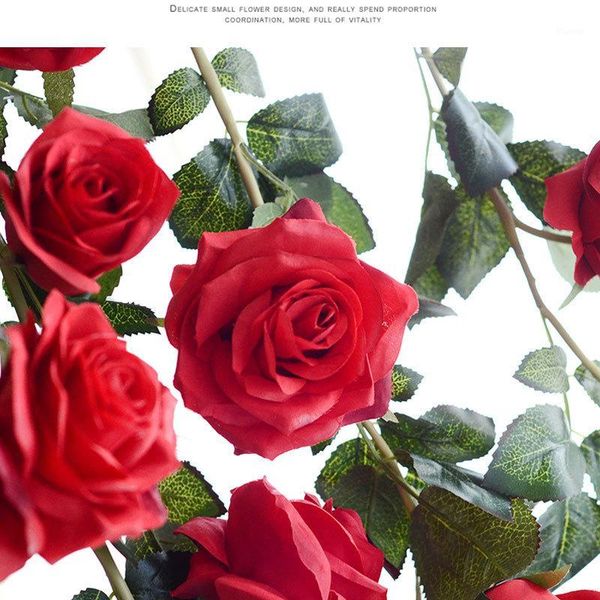 

6pcs/set wedding centerpiece beautiful colorful artificial flower rose for decoration1