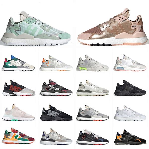 

running shoes nite jogger fashion womens casual shoes trainers ice mint rose gold triple black white mint pink mens sports sneakers, White;red