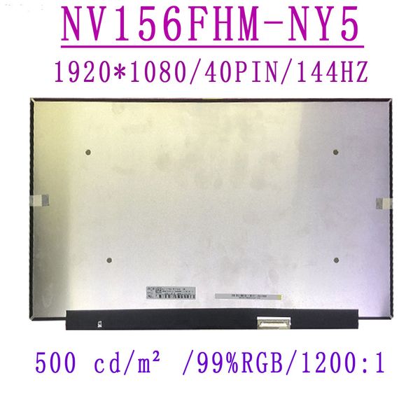 

nv156fhm-ny5 15.6 '' 1920 * 1080ips 40pin 144 гц коэффициент контрастности1200: 1 500 cd / m² 99% srgb ноутбук fhd жк-дисплей nv156fhm-ny5