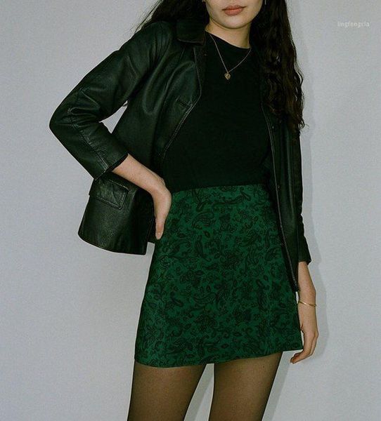 

women skirt printed silk series skirt shows thin legs small mini skirts skirts womens 20211, Black