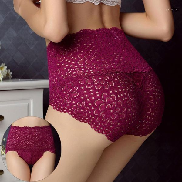 

fashion mesh lingerie seamless brief red black women's sleepwear lace underwear high waist knickers panties1, Black;pink