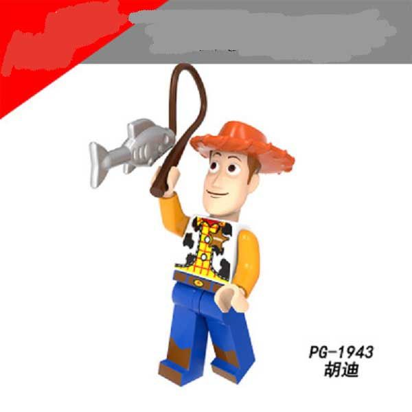 

compatib figure three-eyed woody triss cute toys for children brick block small furnishing children's educational toy bag