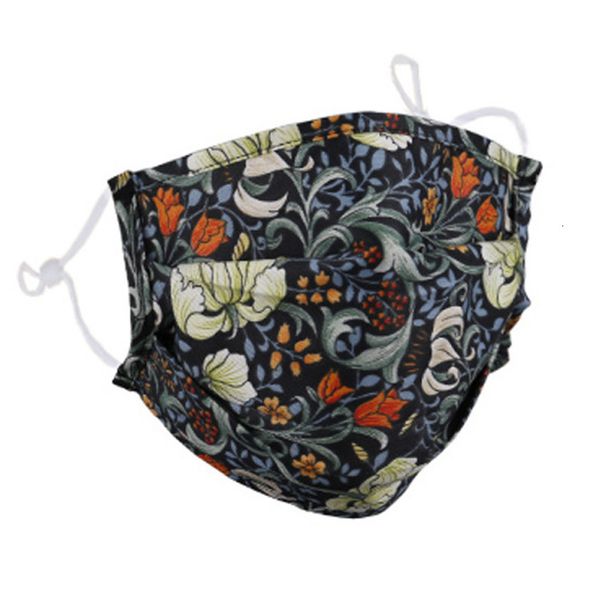 

dustproof smog pm2.5 fashion face designer mask protection boys girls cotton printed chrysanthemum facemask