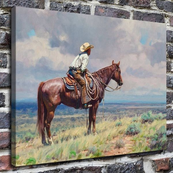 

martin greelle western cowboy canvas картина западный техас американский индийский постер отпечатки настенные картины фотографии для гостино