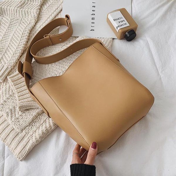 

shoulder bags sfm women should bag 2021 solid color classic leather for ladies handle fashion
