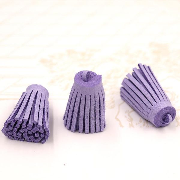

24pcs lot mix color suede tassel pendants leather tassels for keychain cellphone straps curtains home decoration diy accessories h bbyhzz