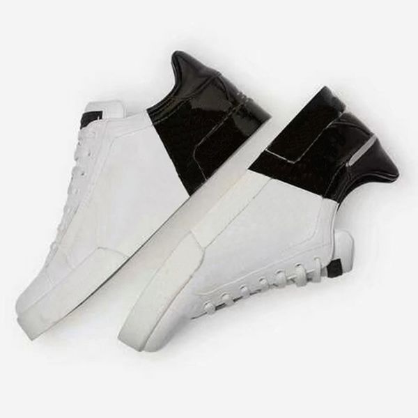 

2021 sell well new genuine leather sneaker men women shoes genuine leather man women shoes casual shoes home011 06, Black