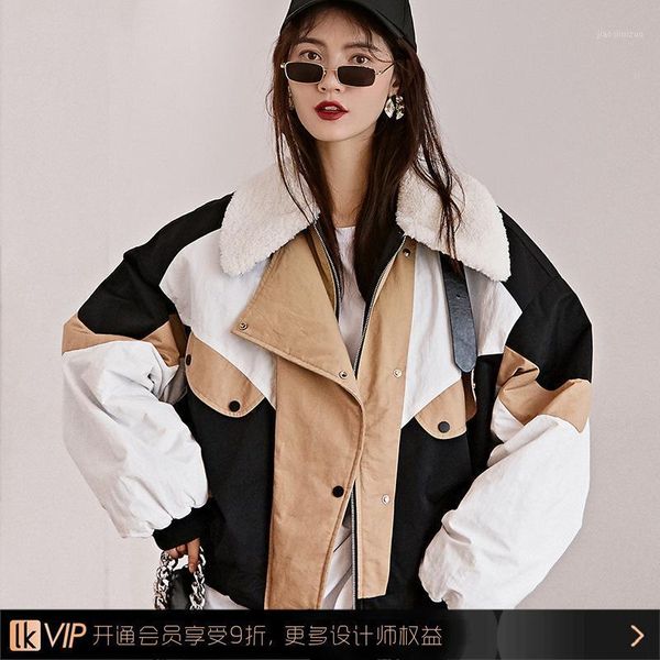 

padded clothes loose large cotton clothes wholesale boutique short cotton women manufacturers coat fashion1, Black