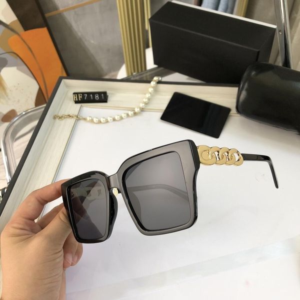 

luxury sunglasses polaroid lens designer womens mens goggle senior eyewear for women eyeglasses frame vintage metal sun glasses with box 718, White;black