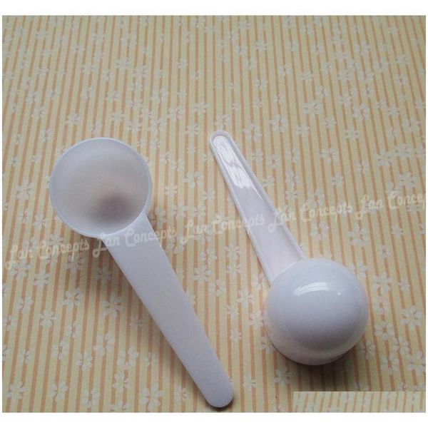 

10g gram 20ml food grade pp medical milk powder liquid spoon plastic scoop 105x35.5x30 jllyhi lottery2010