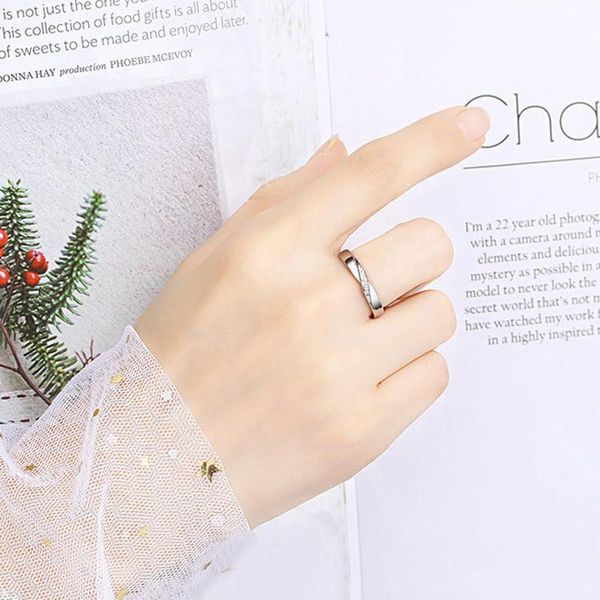 

yada fashion trendy love x shapae rings for men&women stainless steel ring engagement wedding jewelry silver color ring rg200036 sqczrl