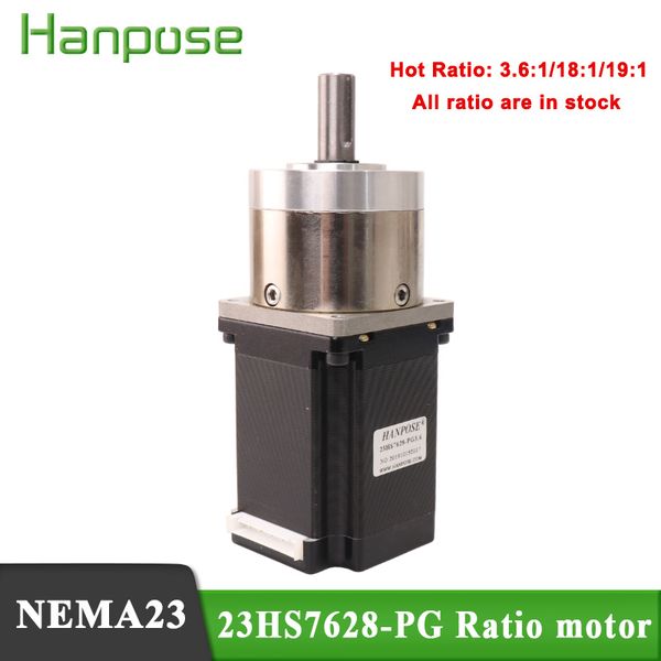 

nema23 stepper motor 23hs7628-pg 2.8a 189n.cm motor length 76mm extruder gear stepper motor ratio planetary for 3d printer
