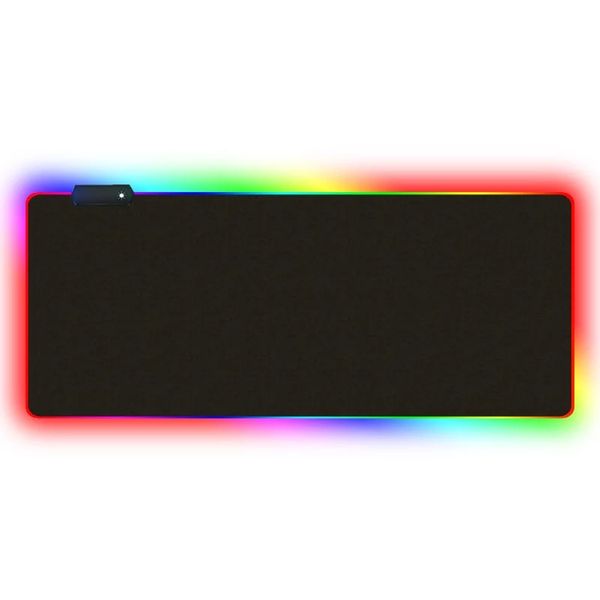 

luminous gaming mouse pad oversized fine surface waterproof sewing desk cloth pad colorful light rgb esports atmosphere lamp