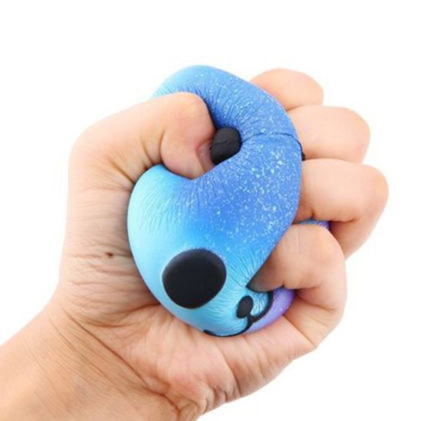 

pressure relief vent slow rebound star panda head artificial toys pu material