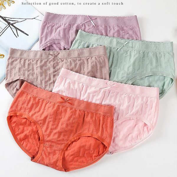 

women's panties underpants soft cotton blend solid color breathable briefs girls ladies panty lingerie female underwear, Black;pink