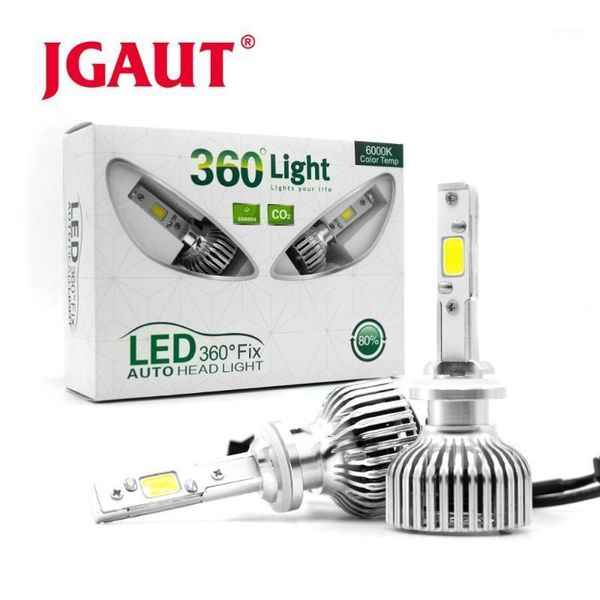 

jgaut h1 led headlight 12v 24v 4000lm 70w 6000k car lights h3 880 881 h27 9004 hi lo beam fog lamp auto led bulb1