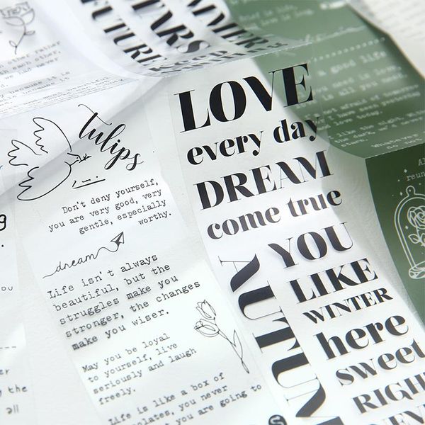 

4 packs creative word fasher sticker office saceor для happy scripbook planner дневник визитной карточки проект 4 слово wmtrkg