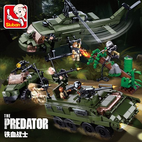 

little luban genuine iron soldier helicopter assembly building blocks military toys puzzle boy over 7 years old 6