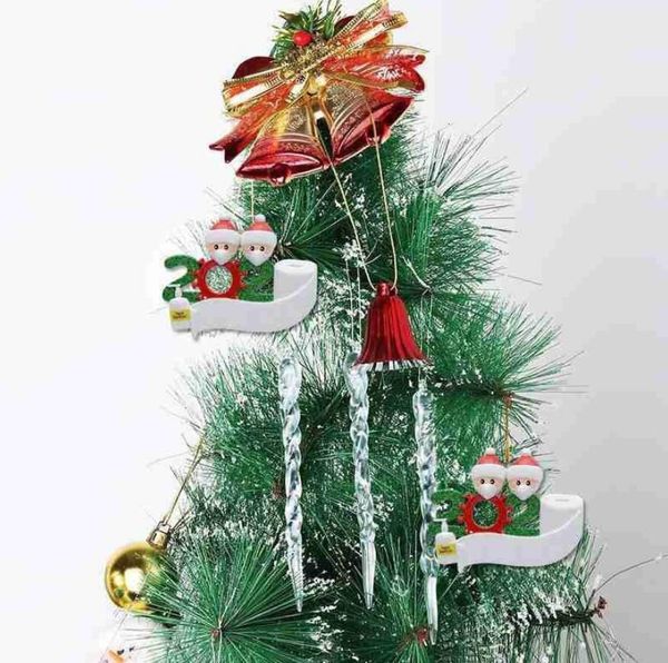 

lnx42020 gift party quarantine xmas christmas decoration birthdays product personalized family of 7 ornament pendant wit