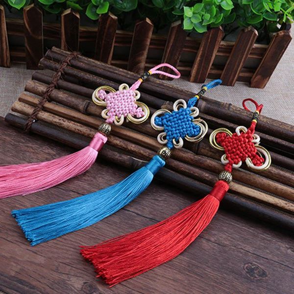 

mibrow 2pcs лот 9 цветов китайский узел кисточка симпатичные хлопчатобумажные шелковые серьги серьги ювелирные изделия аксессуары для ожерел