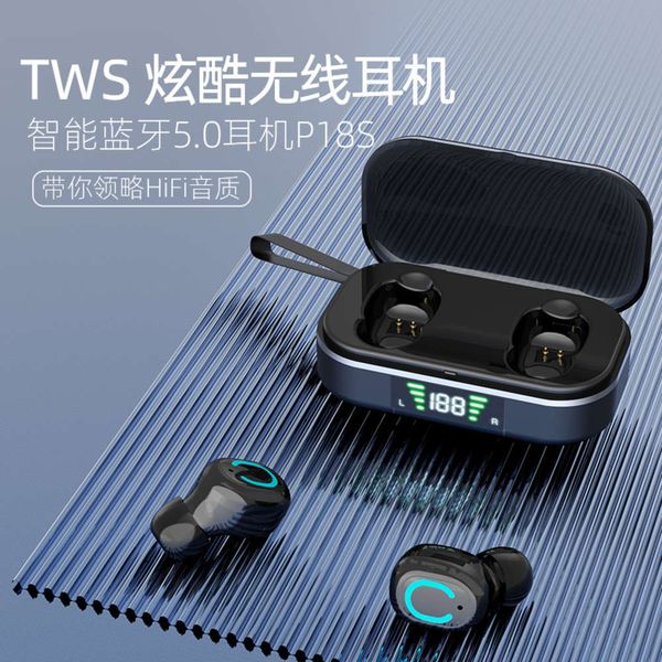 

new headset p18s digital wirels bluetooth earplug 5.0