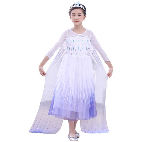 

2020 summer embroidered princess dress long sleeve dress sequined girl dress skirt, Red;yellow