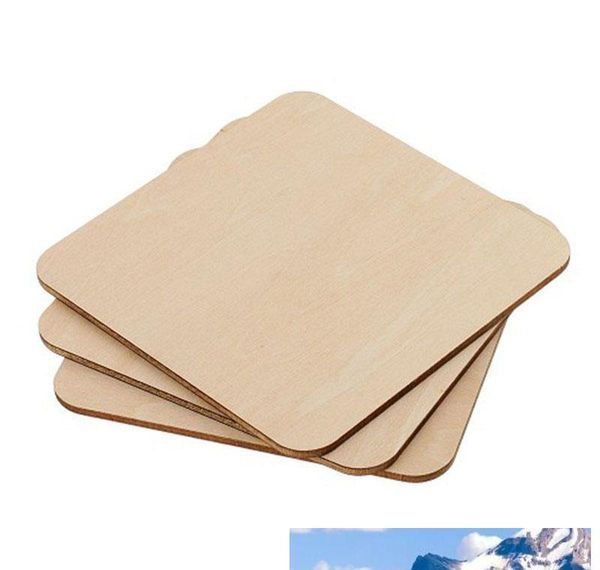 

square rectangle unfinished wood cutout circles blank wooden slices pieces for diy painting art craft project wedding party decor jllexrk