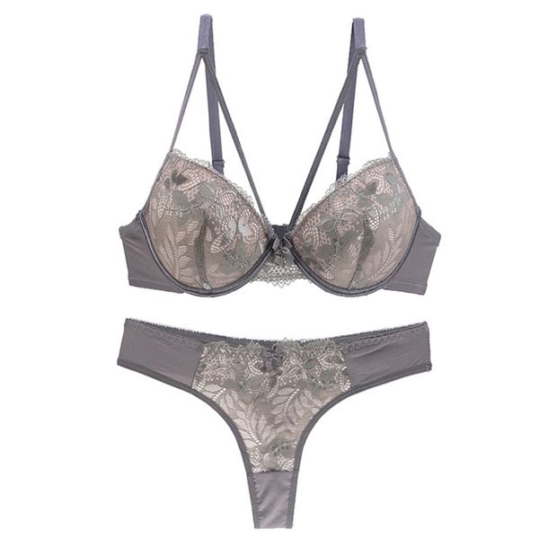 

high-end brand new arrival bra push up underwear set women panties thin thick cup hollow lace intimates bras lingerie, Red;black