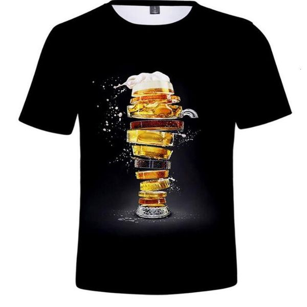 

2019 new summer beer full fashion 3d print men t shirt novelty funny men short sleeve t-shirt causal man t shirt unisex, White;black
